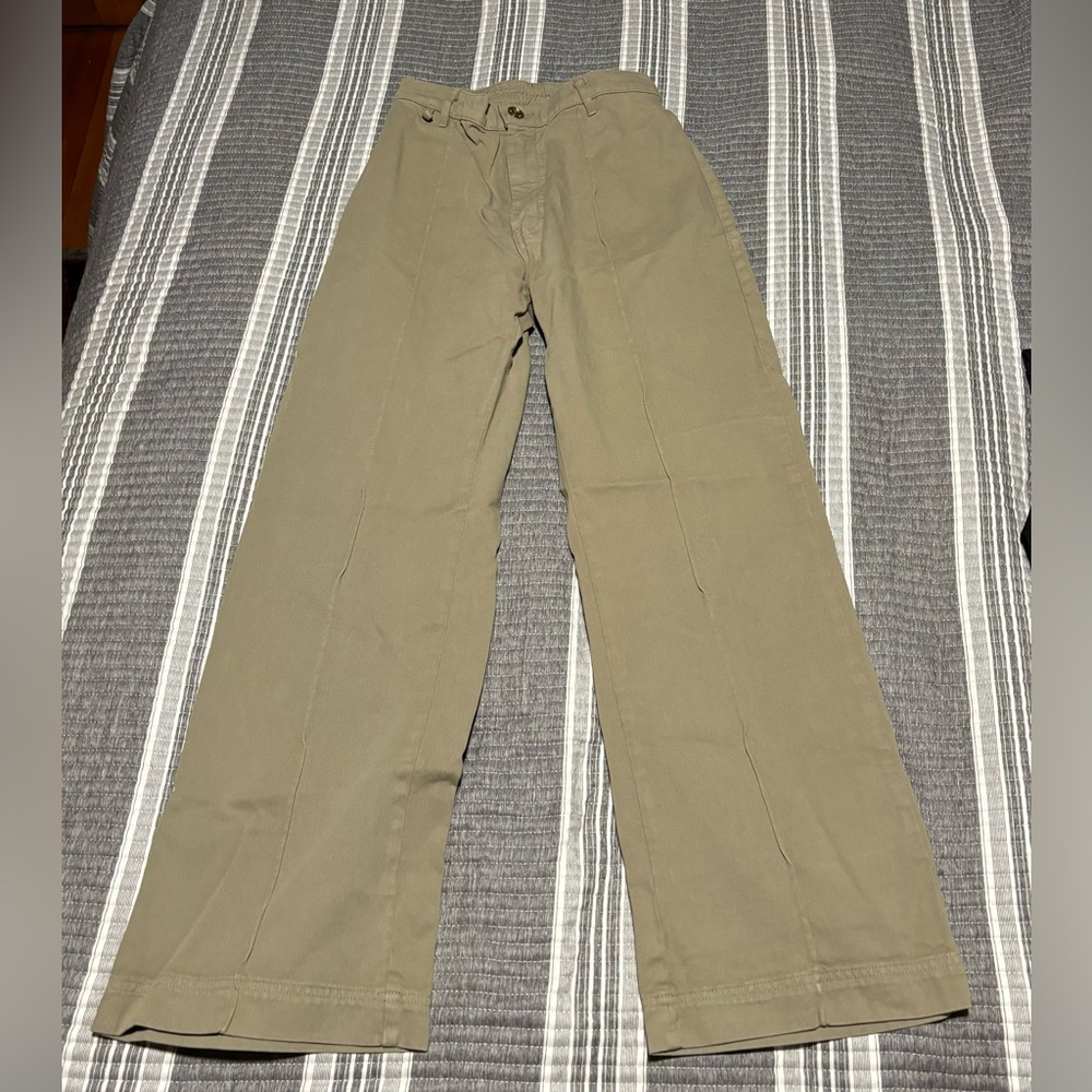 Big bud press western pants in khaki grey size small